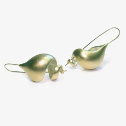 green gold plated snail shells