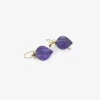 18k & amethyst chinese lantern earrings