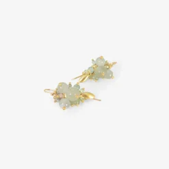 18k & aquamarine bug clusters