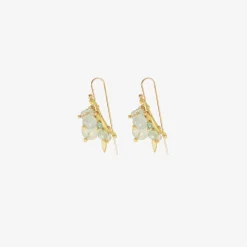 18k & aquamarine bug clusters