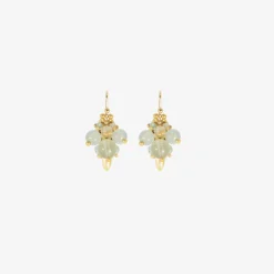 18k & aquamarine bug clusters