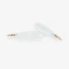 14k & aquamarine hand-cut earrings