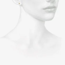 18k & asymmetrical antique rose-cut diamond studs, .65ct