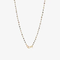 18k & baroque pearl comet pendant on platinum & diamond chain