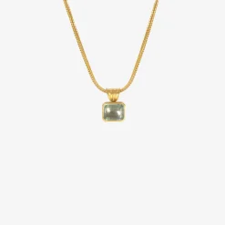 22k & beryl baby block pendant
