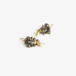 18k & black diamond bug clusters