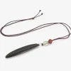 14k & black jade bean pendant with keshi pearl & amber on silk cord