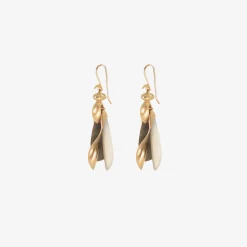 10k & black mother-of-pearl articulated wasps