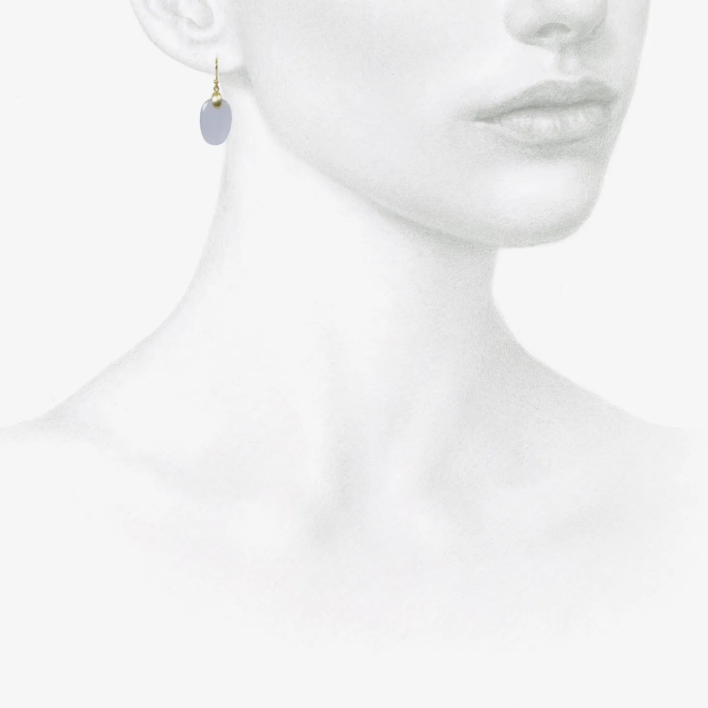 10k & blue chalcedony small chips