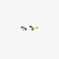 18k & blue sapphire gem bugs