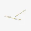 18k & blue sapphire medium branch earrings