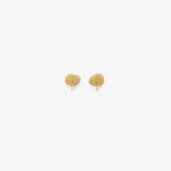 18k & blue sapphire sequin pebble studs, 1.76ct