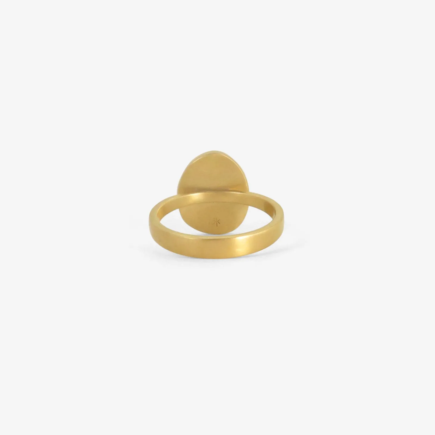 18k & blue sapphire sequin pebble ring, 2.17ct