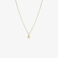 18k & blue sapphire sweetheart pendant, .55ct