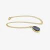 18k & blue spinel sequin pebble pendant, 3.04ct