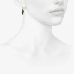 18k & blue spinel sequin pebble earrings, 2.9ct