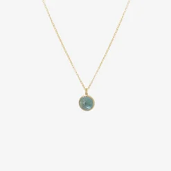 18k & blue tourmaline roly-poly pendant, 6.38ct