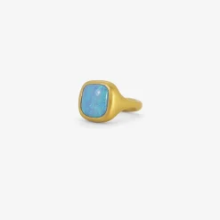 22k & boulder opal cast ring, 7ct