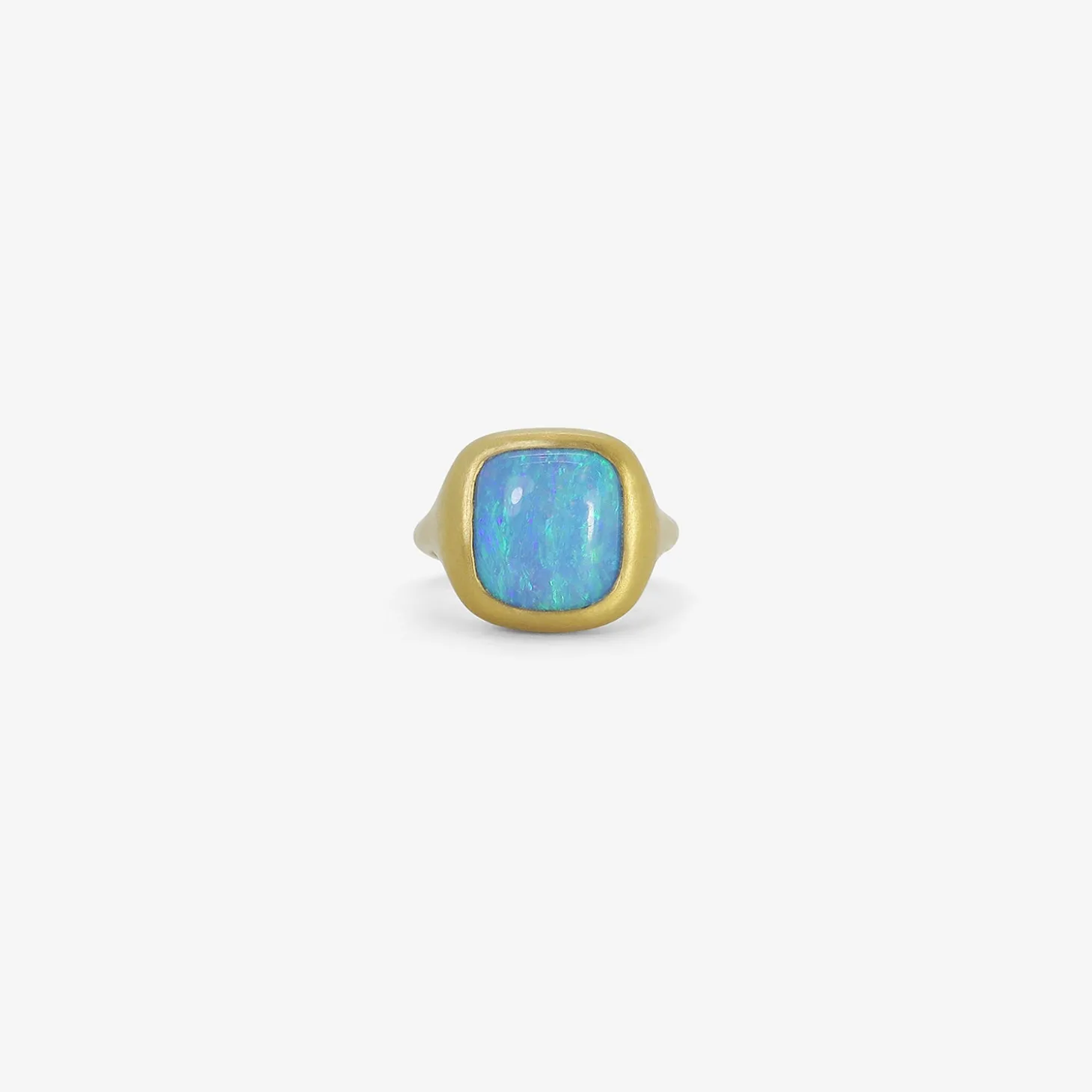 22k & boulder opal cast ring, 7ct