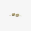 14k & brown diamond large raspberry earrings