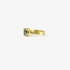 22k & carbon diamond chunky prong set ring, 2.13 ct