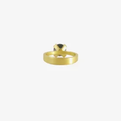 22k & carbon diamond chunky prong set ring, 2.13 ct
