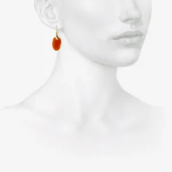 10k & carnelian small chips