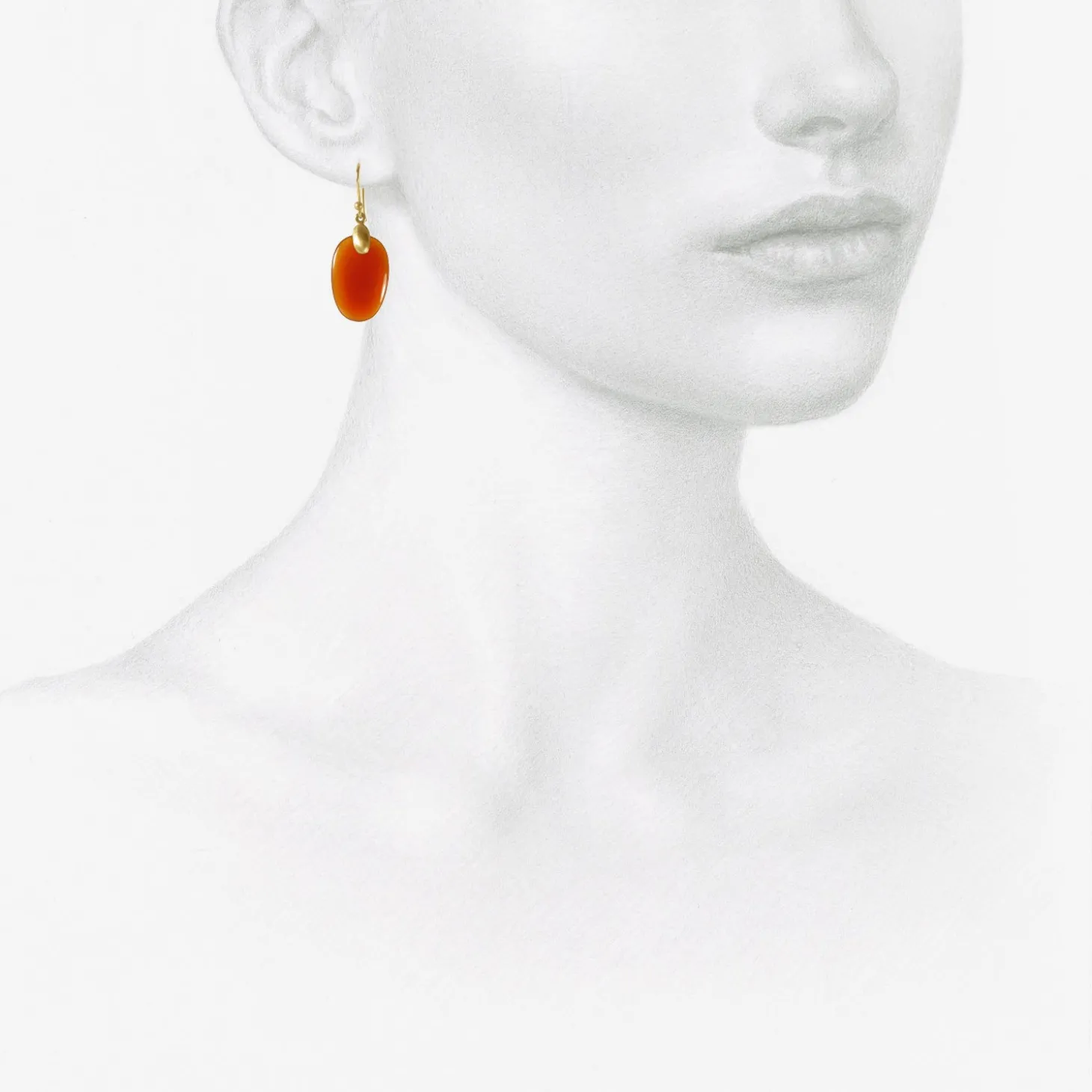 10k & carnelian small chips
