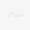 18k & carved rock crystal drop earrings