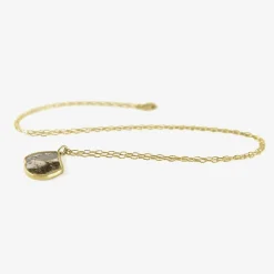 18k & champagne diamond shard pendant, 1.56ct