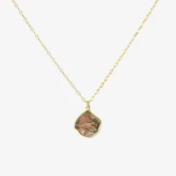 18k & champagne diamond shard pendant, 1.56ct