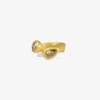 22k & champagne double diamond sculptural ring, 2.27ct