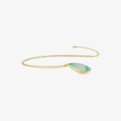 18k & chrysocolla pendant, 9.33ct