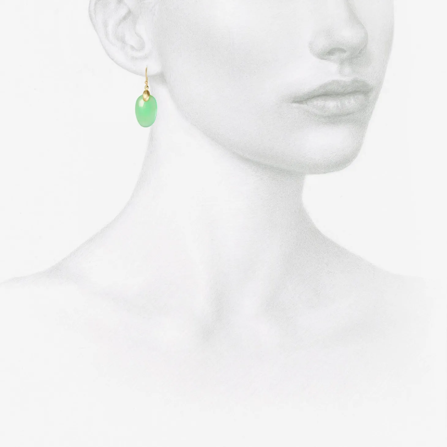10k & chrysoprase small chips