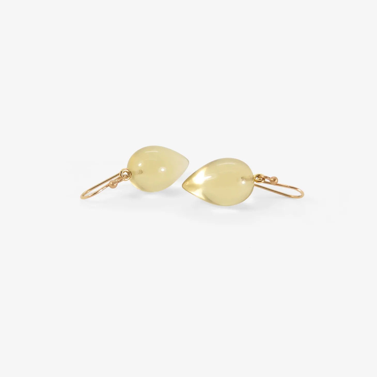 14k & citrine acorns