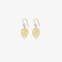14k & citrine acorns