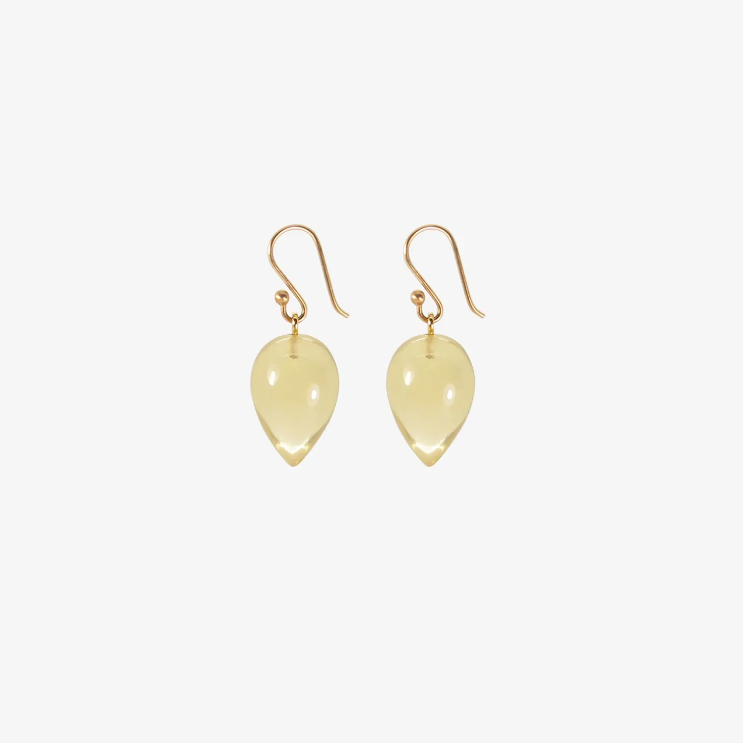 14k & citrine acorns