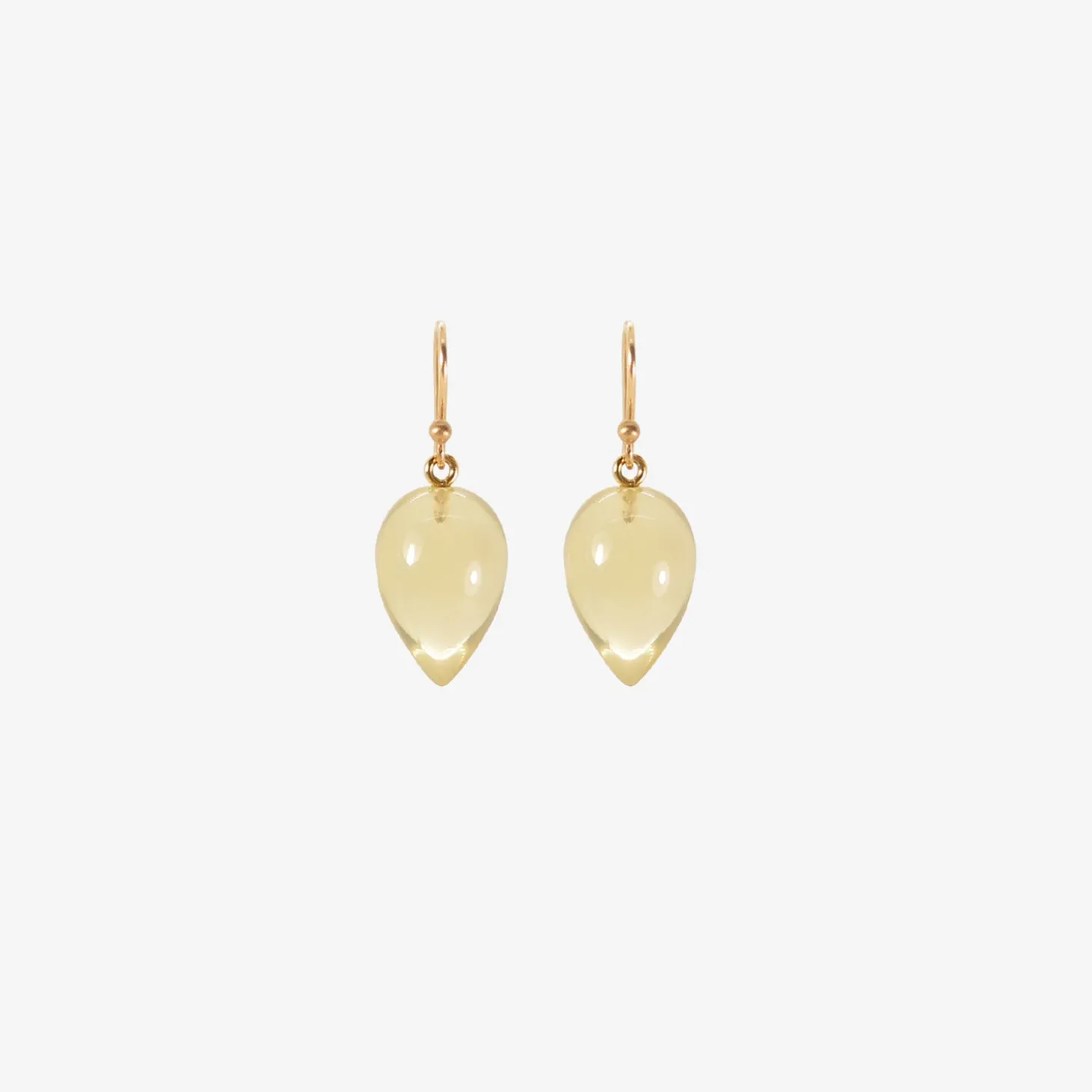 14k & citrine acorns