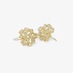 18k & citrine florette earrings