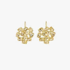 18k & citrine florette earrings