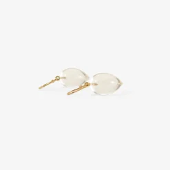 14k & clear crystal acorns