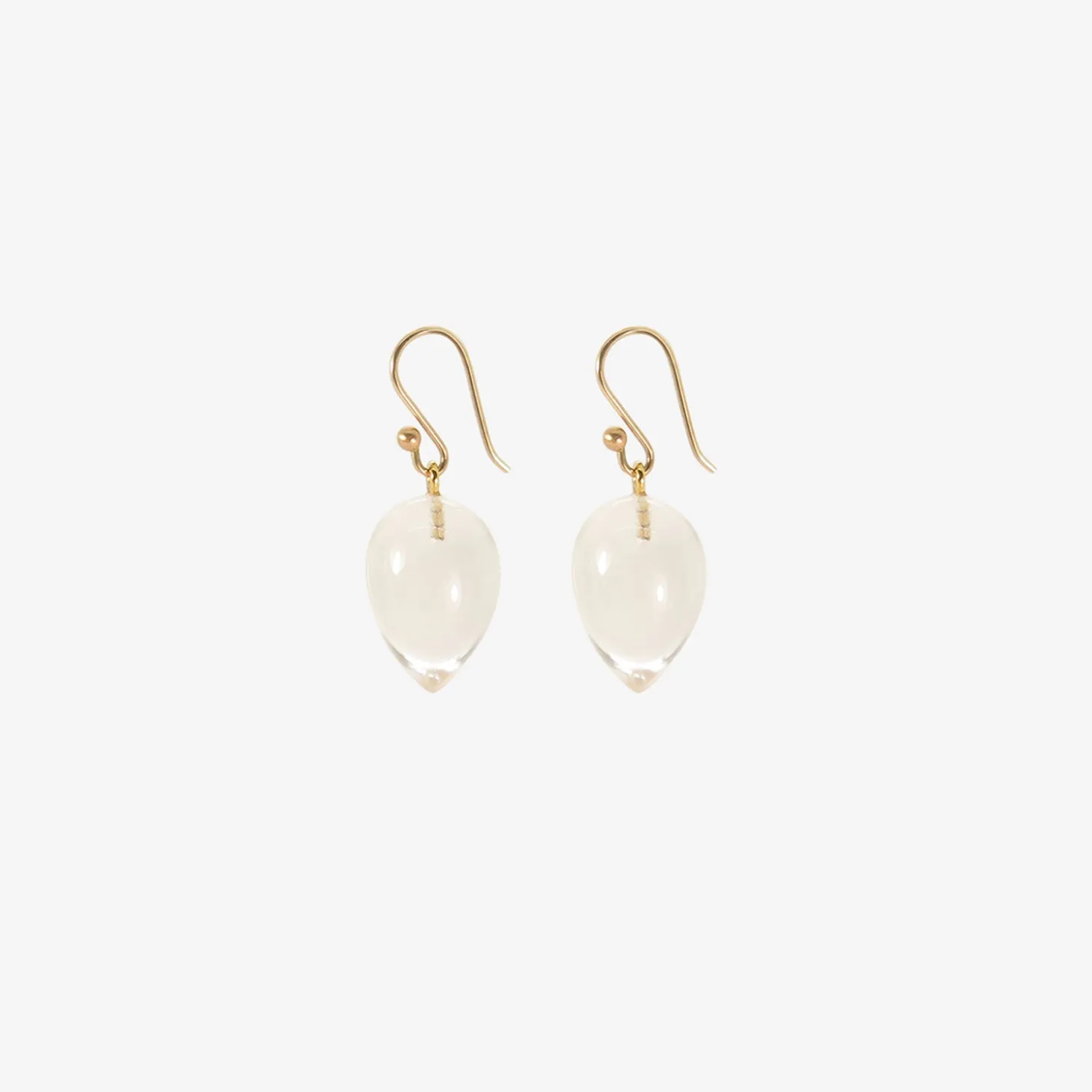 14k & clear crystal acorns