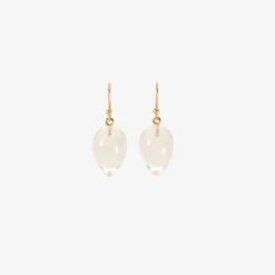 14k & clear crystal acorns