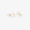 14k & clear quartz chinese lantern earrings