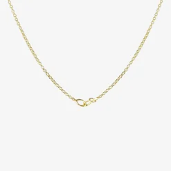 18k & clear quartz large lens pendant