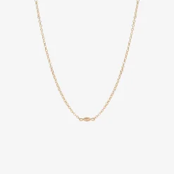 14k & crystal hickory nut pendant