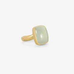 18k & cushion-shaped aquamarine ring, 10.4ct