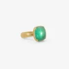 18k & cushion-shaped colombian emerald ring, 6ct