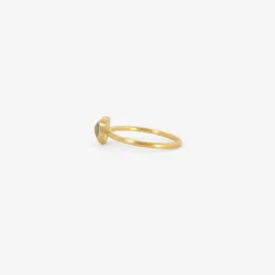 18k & cushion-shaped dark brown diamond ring, 1.04ct