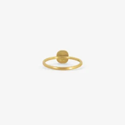 18k & cushion-shaped dark brown diamond ring, 1.04ct
